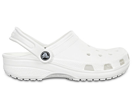 Classic Crocs Clog (White, 9)